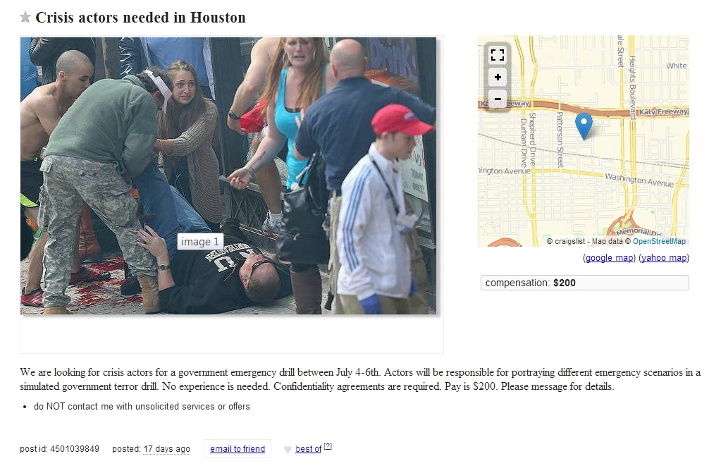 Why is a Boston Marathon Bombing Photo in a Houston ...